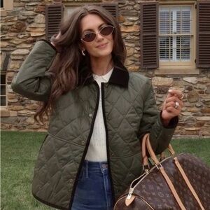 Ralph Lauren Quilted Barn Jacket - Forest Green